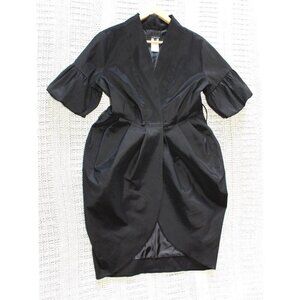 Samuel Dong Black Asymmetrical Dress